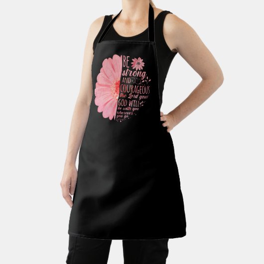 Christelijke Bijbelverse Joshua 1:9 ventilator Schort (Insitu)