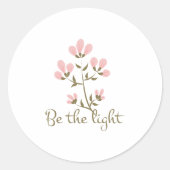 Christelijke bijbelverse klassieke ronde Sticker (Voorkant)