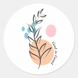 Christelijke bijbelverse klassieke ronde Sticker