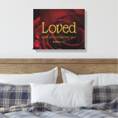 Christelijke Bijbelverse LOVED Valentijnsdag Canvas Afdruk (Insitu (Slaapkamer))