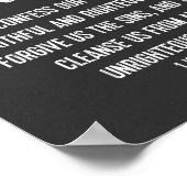 Christelijke Bijbelverse Typografie Print, 1 John Poster (Hoek)