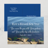 Christelijke Bijbelversie blauw oceaangebied zonde Briefkaart (Voorkant / Achterkant)