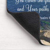 Christelijke Bijbelversie blauw oceaangebied zonde Muismat (Hoek)