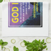 Christelijke bijbelversie | GOD IS IN STAAT Theedoek (Gevouwen)