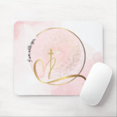 Christelijke Bijbelversie: Ik ben bij jullie Mouse Muismat (Met muis)