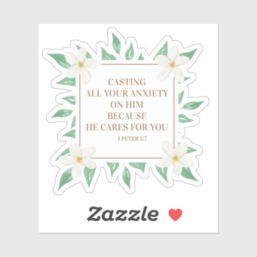 Christelijke Bijbelversie maakt je zorgen over hem Sticker (Vel)