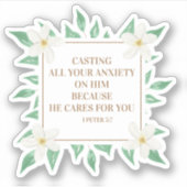 Christelijke Bijbelversie maakt je zorgen over hem Sticker (Voorkant)