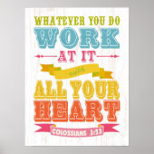 Christelijke Bijbelversie met scripts - Colossians Poster (Voorkant)