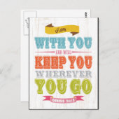 Christelijke Bijbelversie met scripts - Genesis 28 Briefkaart (Voorkant / Achterkant)