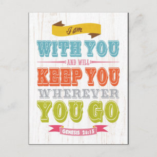 Christelijke Bijbelversie met scripts - Genesis 28 Briefkaart