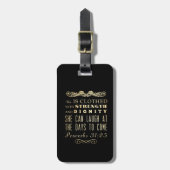 Christelijke Bijbelversie met scripts - Proverbs 3 Bagagelabel (Voorkant verticaal)