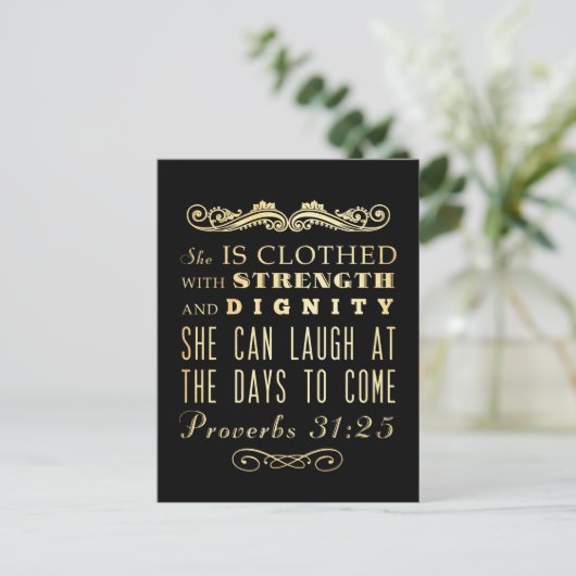 Christelijke Bijbelversie met scripts - Proverbs 3 Briefkaart (Staand voorkant)
