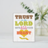 Christelijke Bijbelversie met scripts - Proverbs 3 Briefkaart (Staand voorkant)