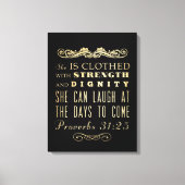 Christelijke Bijbelversie met scripts - Proverbs 3 Canvas Afdruk (Voorkant)