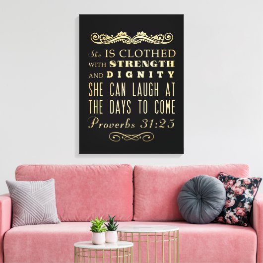 Christelijke Bijbelversie met scripts - Proverbs 3 Canvas Afdruk (Insitu (Woonkamer))