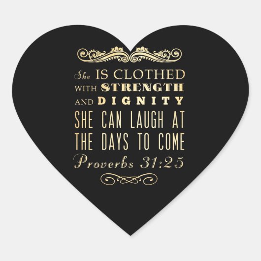 Christelijke Bijbelversie met scripts - Proverbs 3 Hart Sticker (Voorkant)