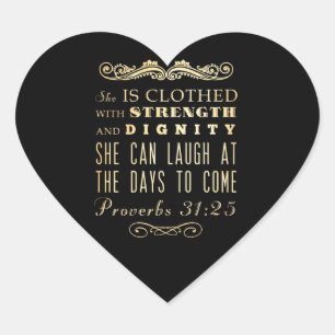 Christelijke Bijbelversie met scripts - Proverbs 3 Hart Sticker