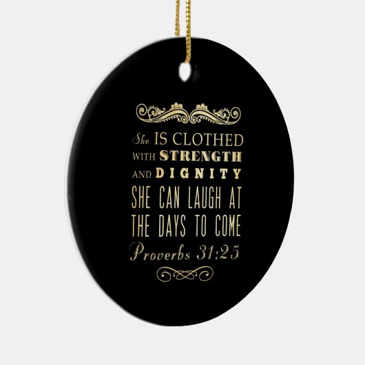 Christelijke Bijbelversie met scripts - Proverbs 3 Keramisch Ornament (Rechts)