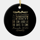 Christelijke Bijbelversie met scripts - Proverbs 3 Keramisch Ornament (Voorkant)