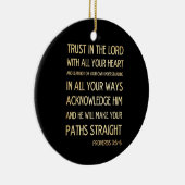 Christelijke Bijbelversie met scripts - Proverbs 3 Keramisch Ornament (Rechts)