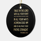 Christelijke Bijbelversie met scripts - Proverbs 3 Keramisch Ornament (Links)