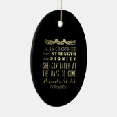 Christelijke Bijbelversie met scripts - Proverbs 3 Keramisch Ornament (Rechts)