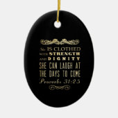 Christelijke Bijbelversie met scripts - Proverbs 3 Keramisch Ornament (Voorkant)