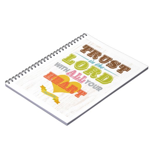 Christelijke Bijbelversie met scripts - Proverbs 3 Notitieboek (Linkerzijde)