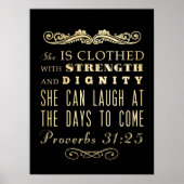 Christelijke Bijbelversie met scripts - Proverbs 3 Poster (Voorkant)