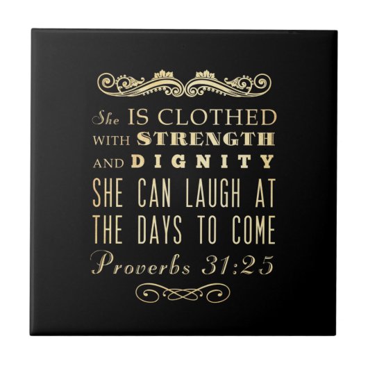 Christelijke Bijbelversie met scripts - Proverbs 3 Tegeltje (Voorkant)