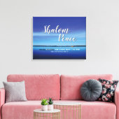 Christelijke bijbelversie | NOG STEEDS SALOM PEACE Canvas Afdruk (Insitu (Woonkamer))