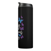 Christelijke bijbelversie sterk Joshua 1:9 Thermosbeker (Geroteerd rechts)