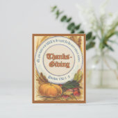 Christelijke Bijbelversie Thanksgiving Aangepast u Kaart (Staand voorkant)