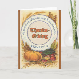 Christelijke Bijbelversie-Thanksgiving Feestdagen Kaart