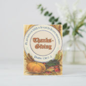 Christelijke Bijbelversie Thanksgiving Kaart (Staand voorkant)