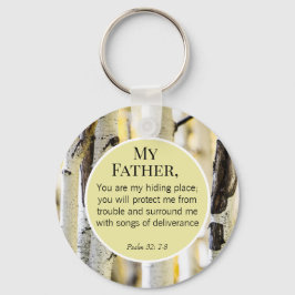 Christelijke bijbelversie vaderdag sleutelhanger