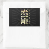 Christelijke Bijbelversie van de Bijbel van de Sch Rechthoekige Sticker (Tas)