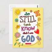 Christelijke Bijbelversie van de tekstmodule Bijbe Briefkaart (Voorkant / Achterkant)