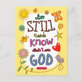 Christelijke Bijbelversie van de tekstmodule Bijbe Briefkaart (Voorkant)