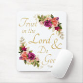 Christelijke Bijbelversie: Vertrouwen in de Heer e Muismat (Met muis)