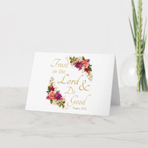 Christelijke Bijbelversie: Vertrouwen in de Heer Kaart