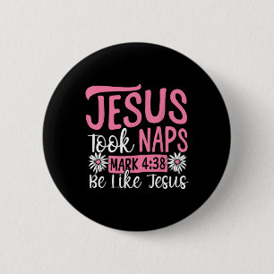 Christelijke Bijbelverzen Geloof God Pun Jezus nam Ronde Button 5,7 Cm