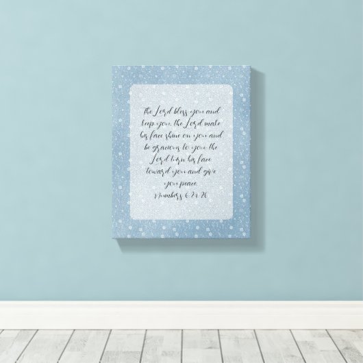 Christelijke Bijbelverzen Kunst Canvas Afdruk (Insitu (Houten vloer))