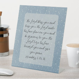 Christelijke Bijbelverzen Kunst Reclamebord Met Voetstuk