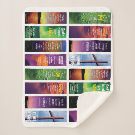 Christelijke Bijbelverzen Sherpa Deken