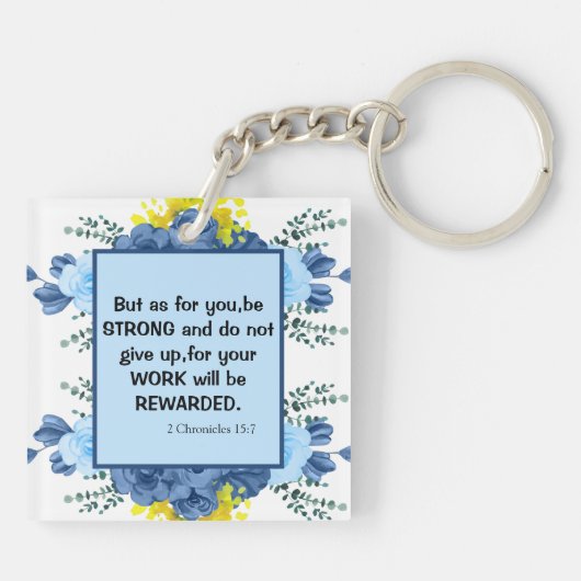 Christelijke Bijbelverzen Sleutelhanger (Achterkant)