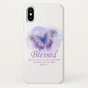 Christelijke bijbelvlinder voor vrouwen: Gezegend Case-Mate iPhone Case