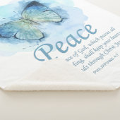 Christelijke bijbelvlinder voor vrouwen: Vrede Sherpa Deken (3/4)