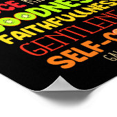 Christelijke bijbelvruchten van de gedistilleerde poster (Hoek)