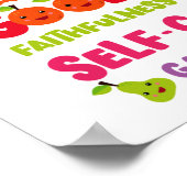 Christelijke bijbelvruchten van de gedistilleerde  poster (Hoek)